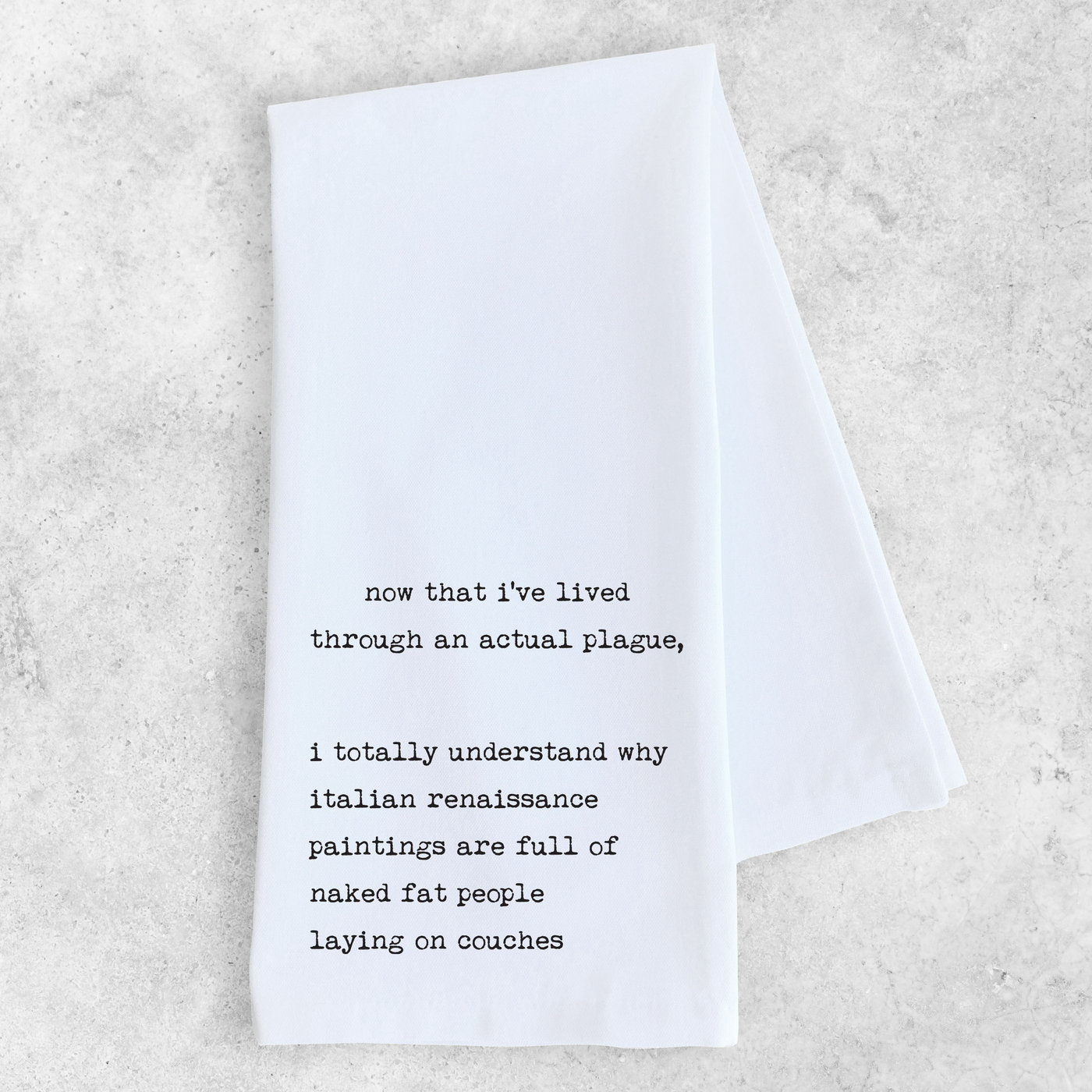 "Plague" Tea Towel