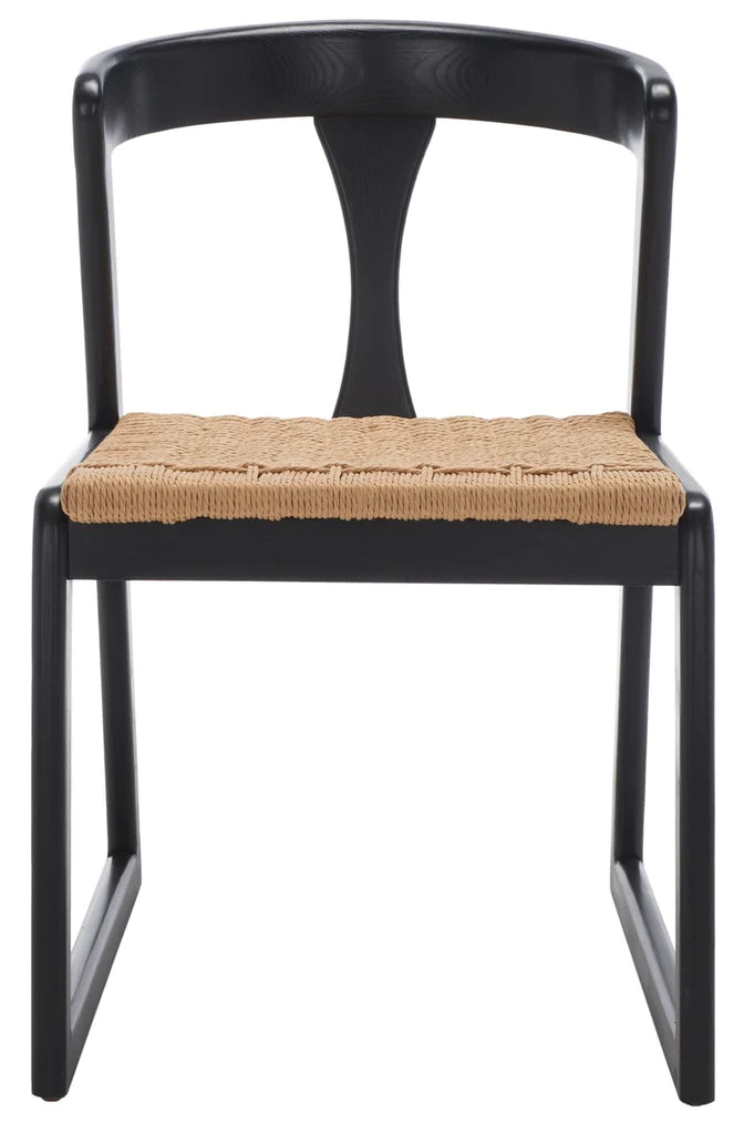Jovani Woven Dining Chair - Black - Set of 2