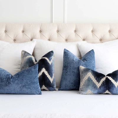 Mar Blue Pillow Cover