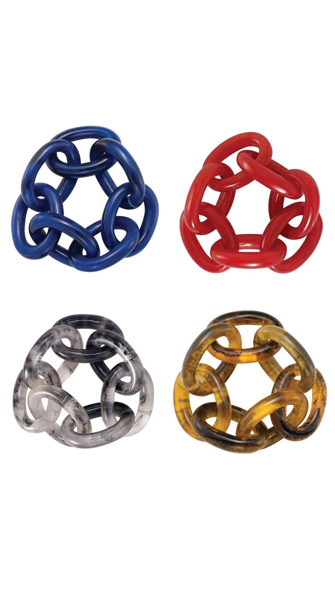 Links Napkin Ring - Set of 4