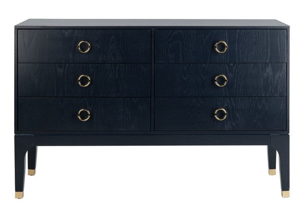 Lorraine 6 Drawer Dresser - Navy