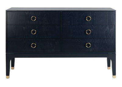 Lorraine 6 Drawer Dresser - Navy