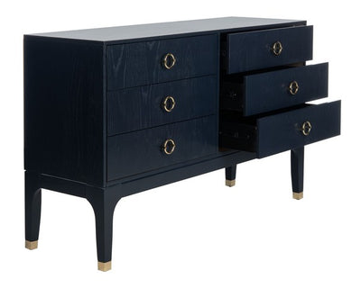Lorraine 6 Drawer Dresser - Navy