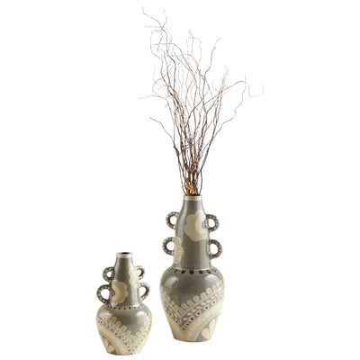 Navajo Vase - 18" - Olive Green