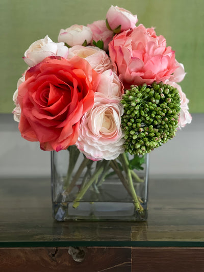 Mixed Bouquet - Coral Rose