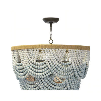 OMBRE WOOD BEAD CHANDELIER BY COASTAL LIVING