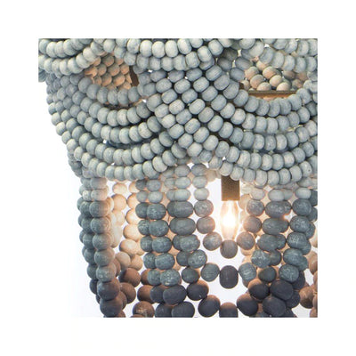 OMBRE WOOD BEAD CHANDELIER BY COASTAL LIVING