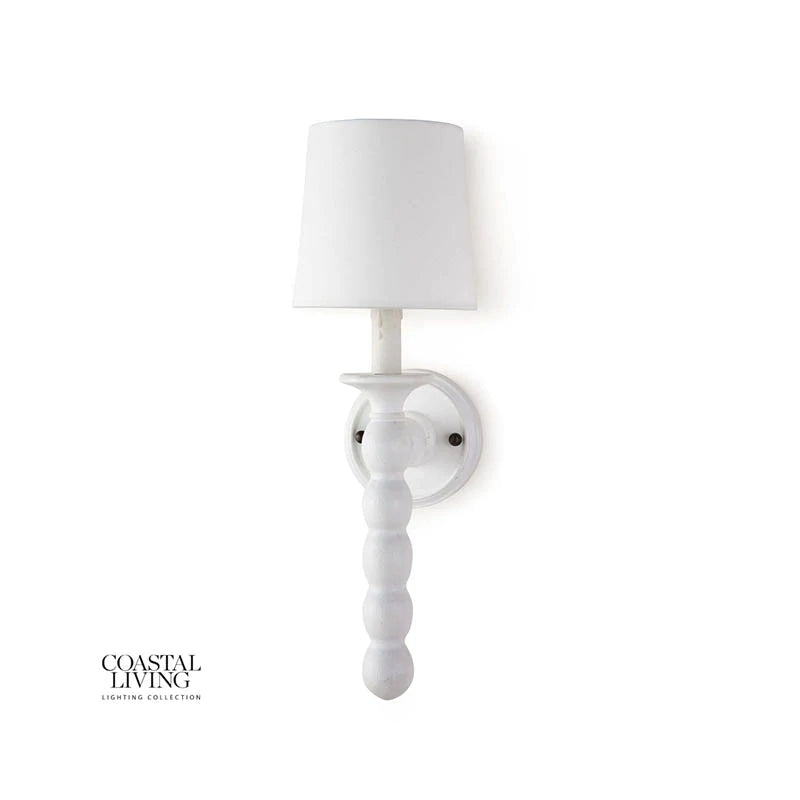 PERENNIAL SCONCE IN WHITE BY COASTAL LIVING