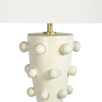 Pom Pom Ceramic Table Lamp (White)