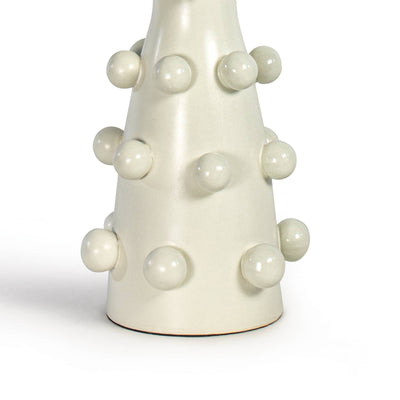 Pom Pom Ceramic Table Lamp (White)
