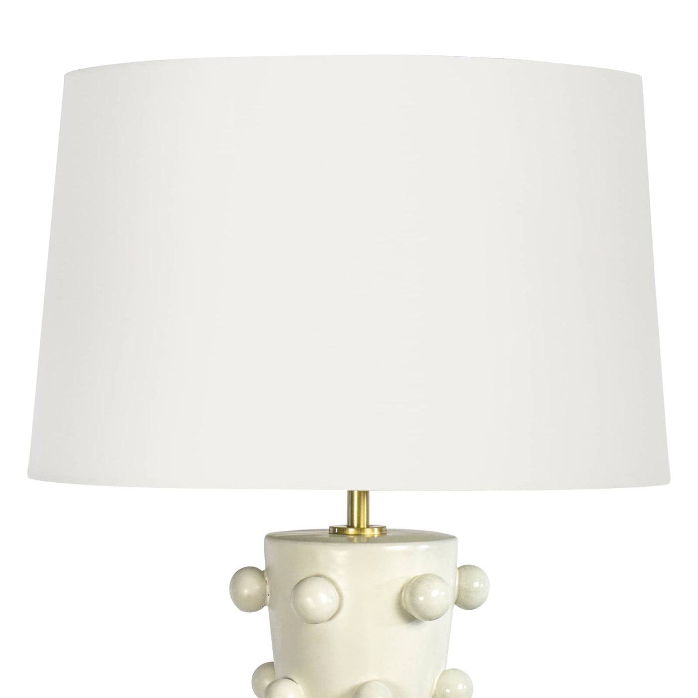 Pom Pom Ceramic Table Lamp (White)