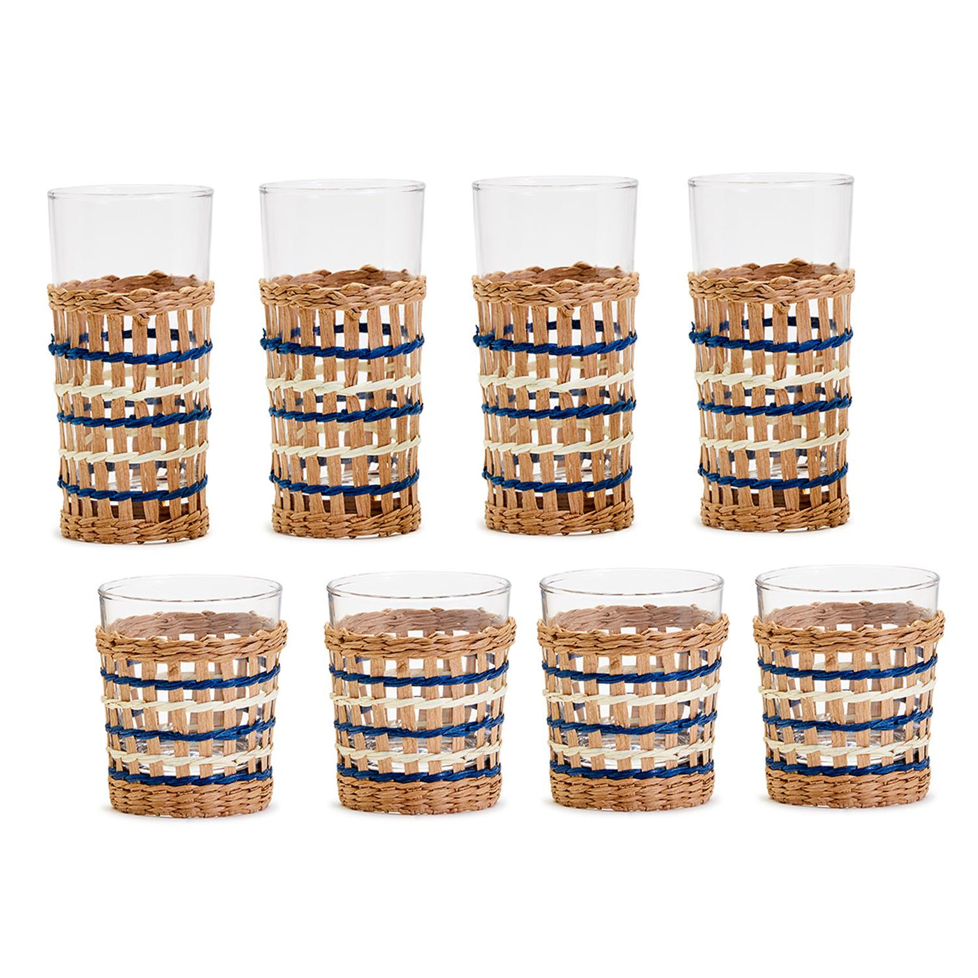 24 Pc Positano High Ball & Double Old Fashion Lattice
