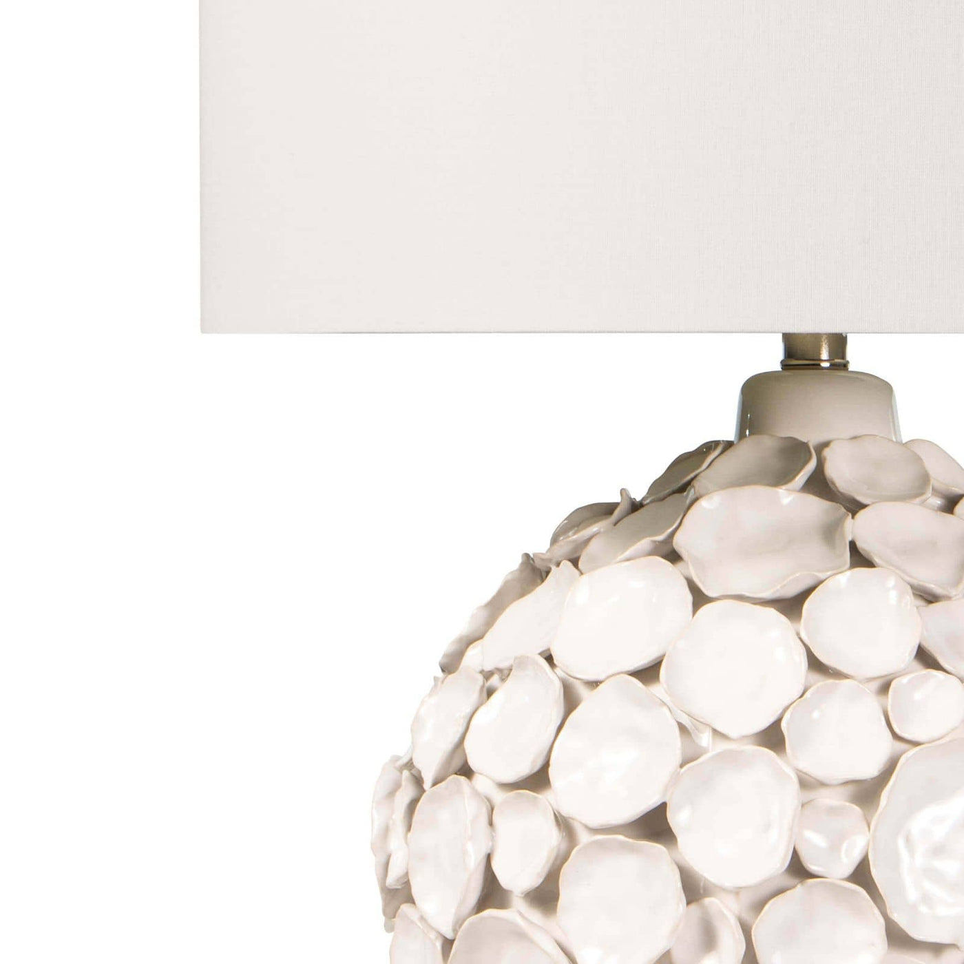 Lucia Ceramic Table Lamp - White