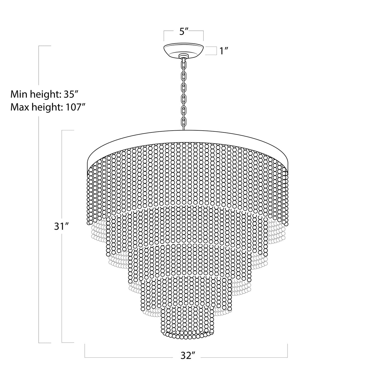 Waterfall Chandelier