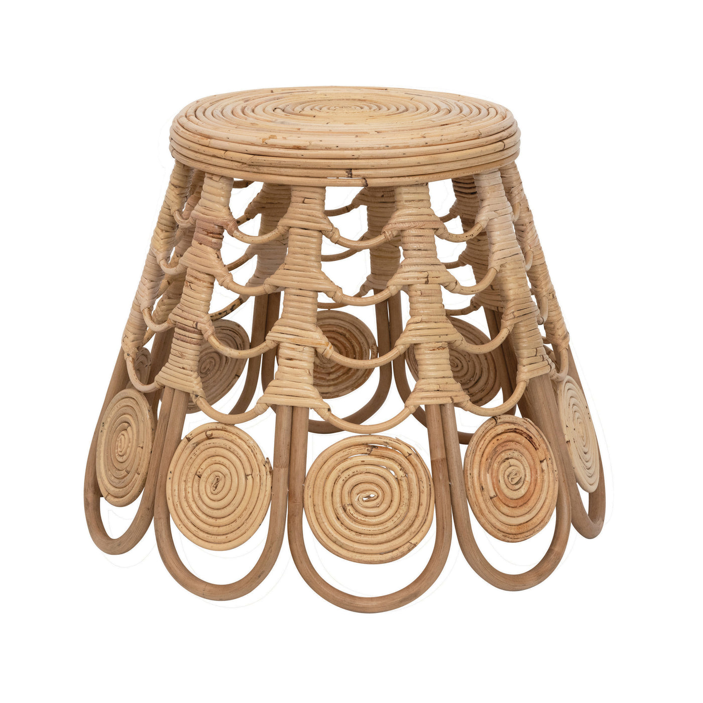 Lily Rattan Stool