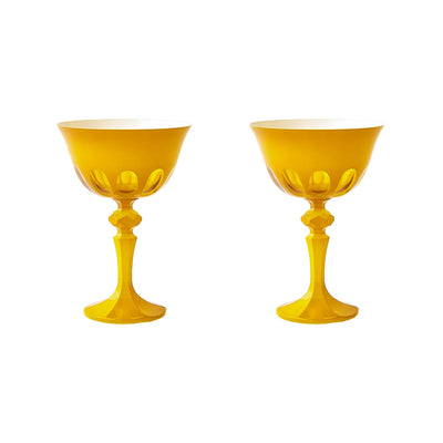 Rialto Glassware - Coupe - Saffron - Set of 2