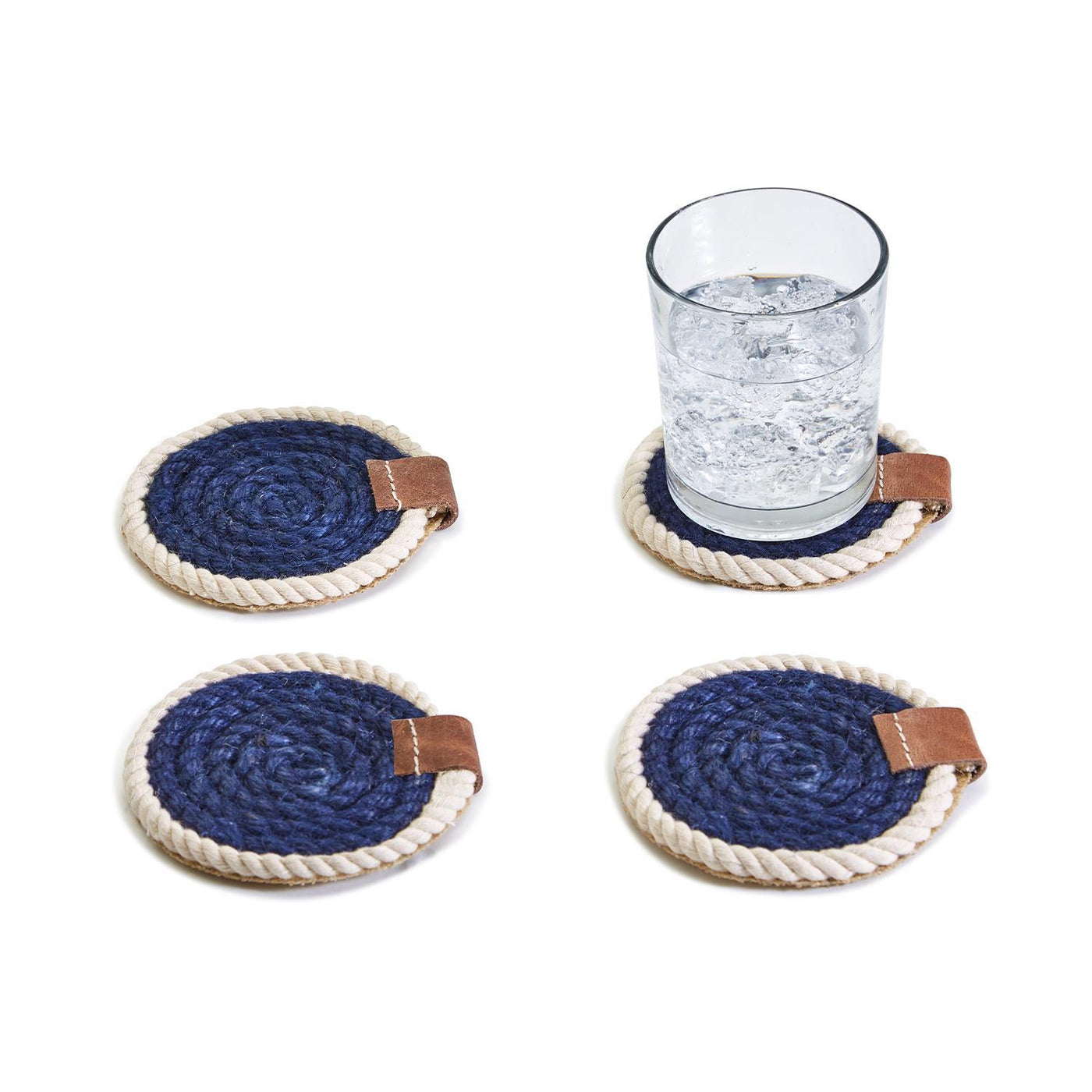 Ocean Blue Rope Coasters - Set of 4