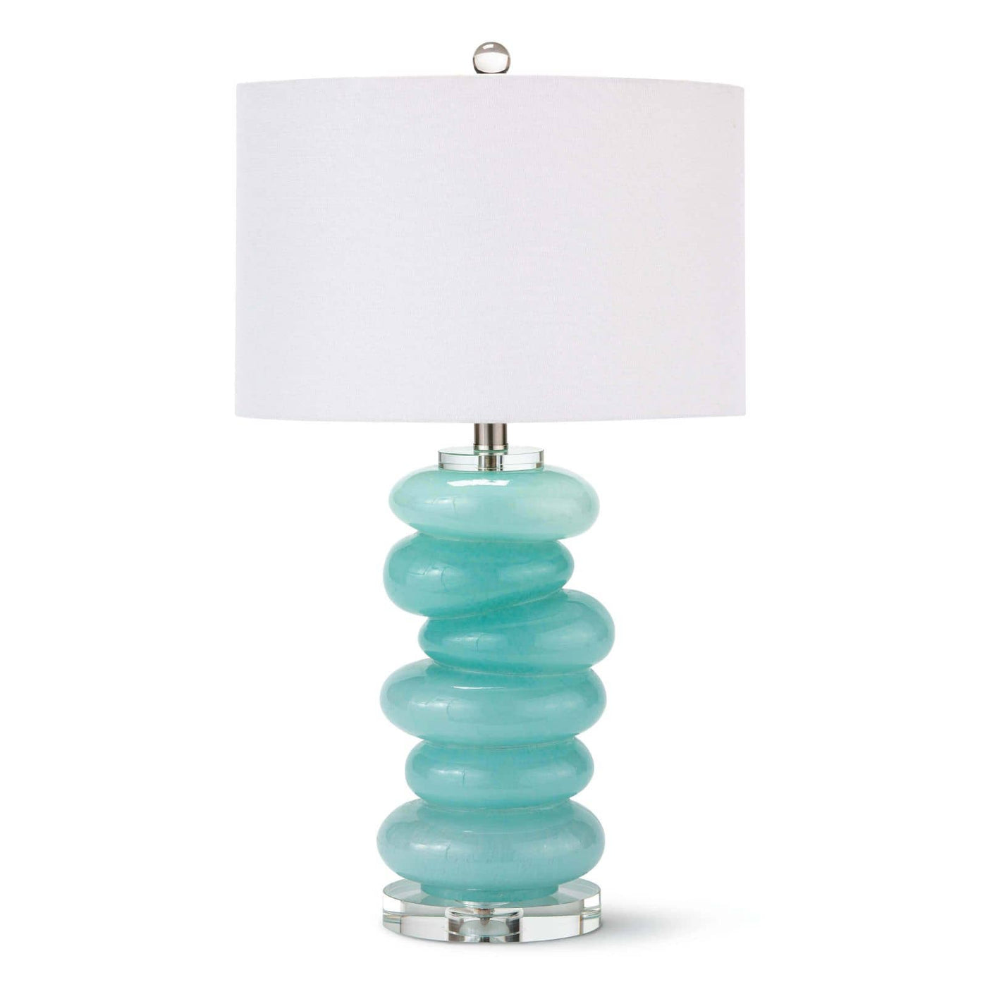 Stacked Pebble Glass Table Lamp
