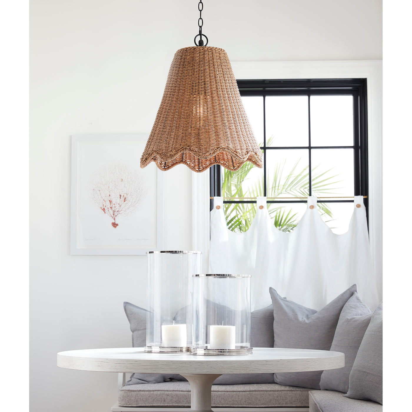 Summer Outdoor Pendant Large (Weathered Natural)