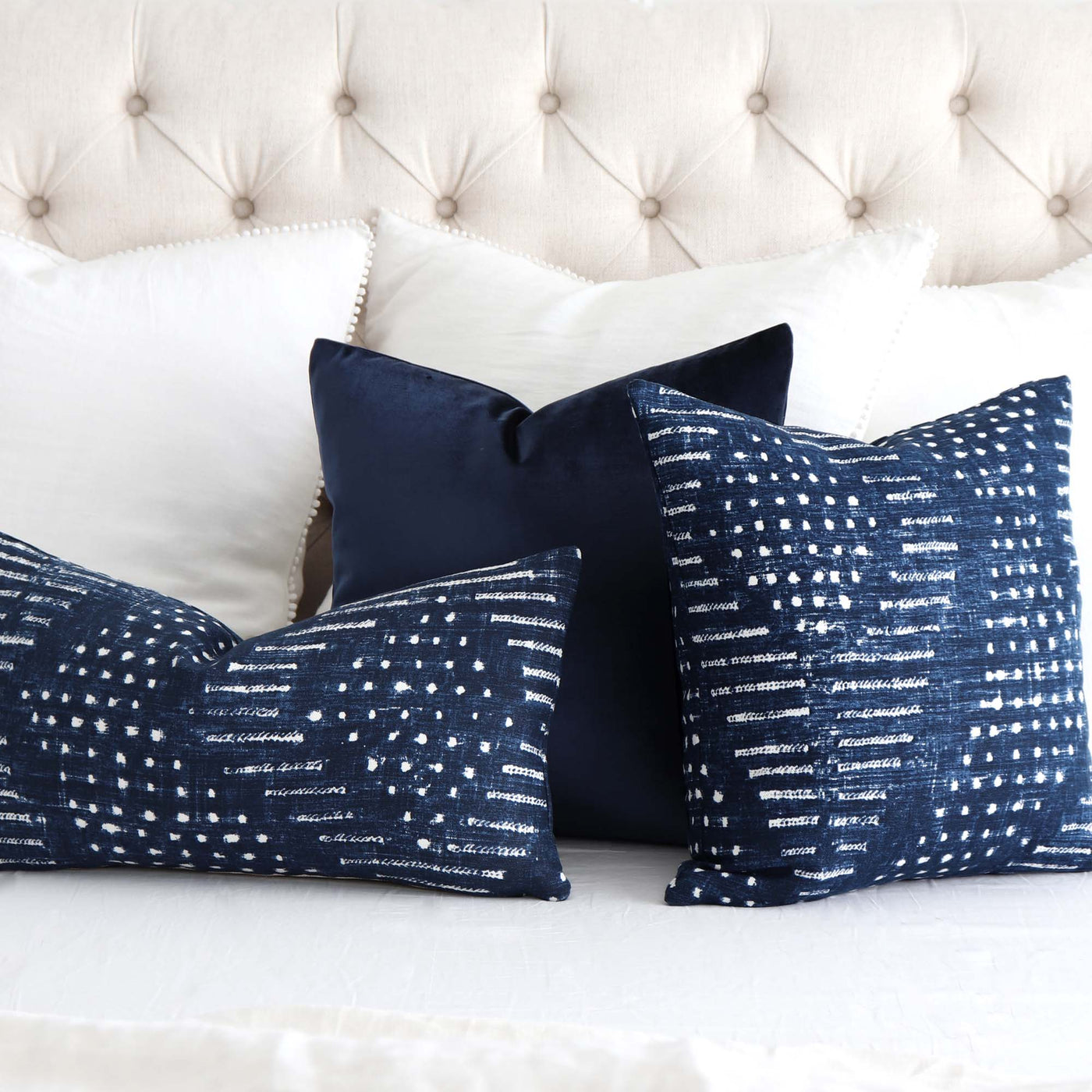 Batik Blue Pillow Cover