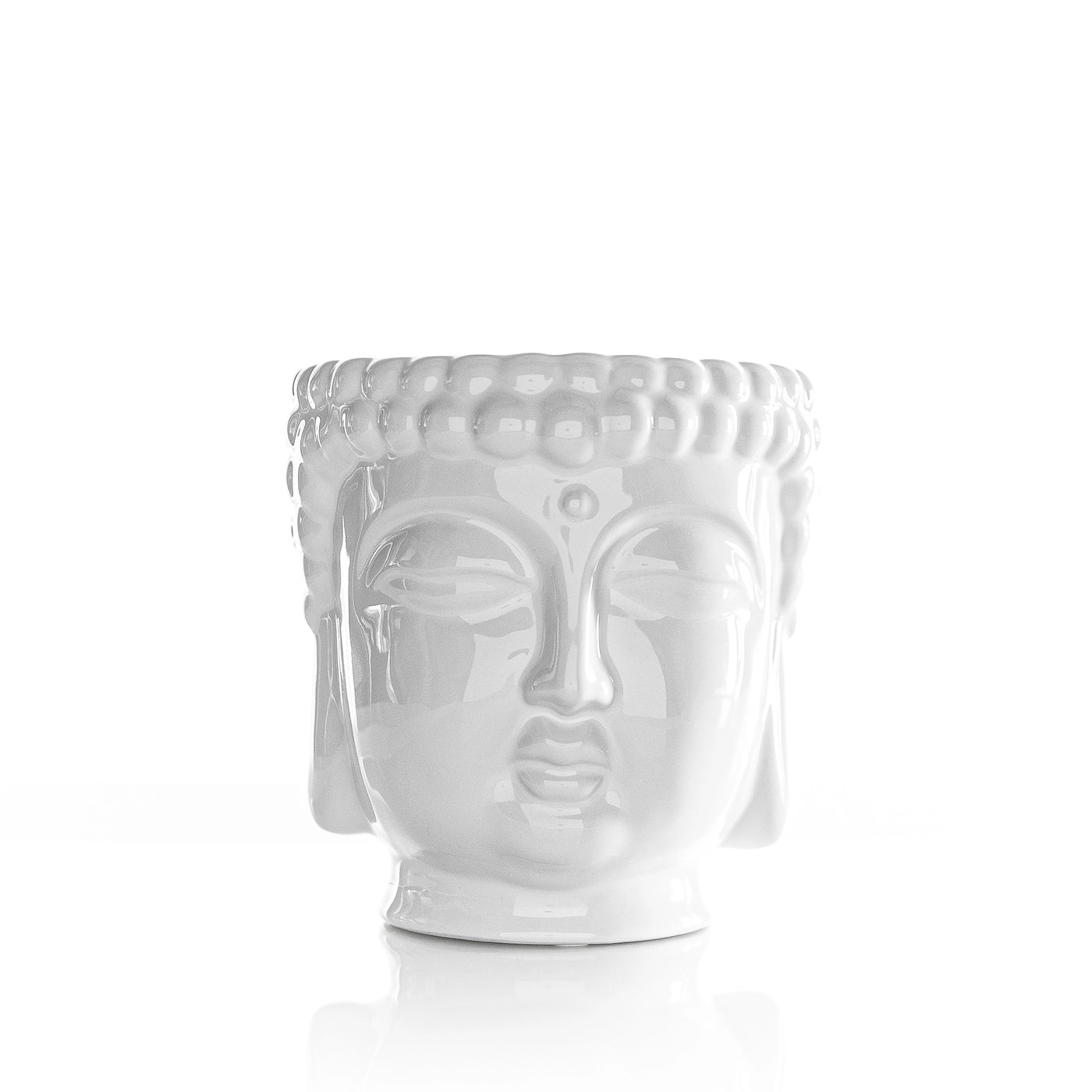 White Buddha 3-Wick Candle Large