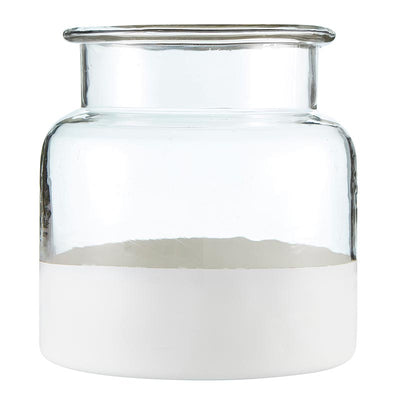 White Dipped Mason Jar